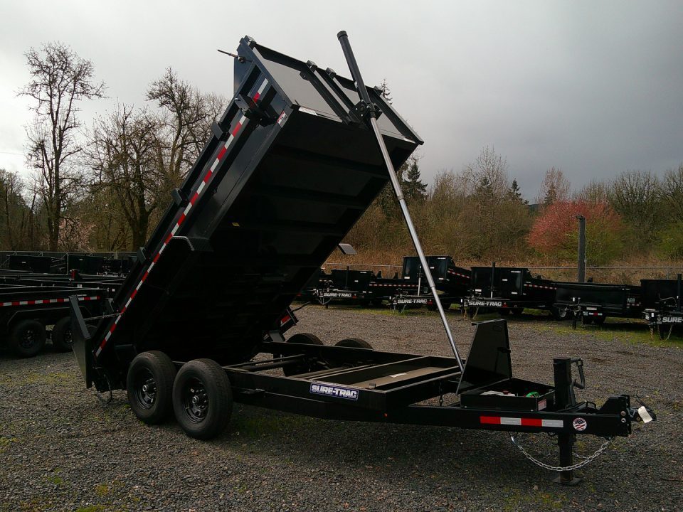 New 2025 Sure-Trac 7x14 14K Low Pro Dump Trailer