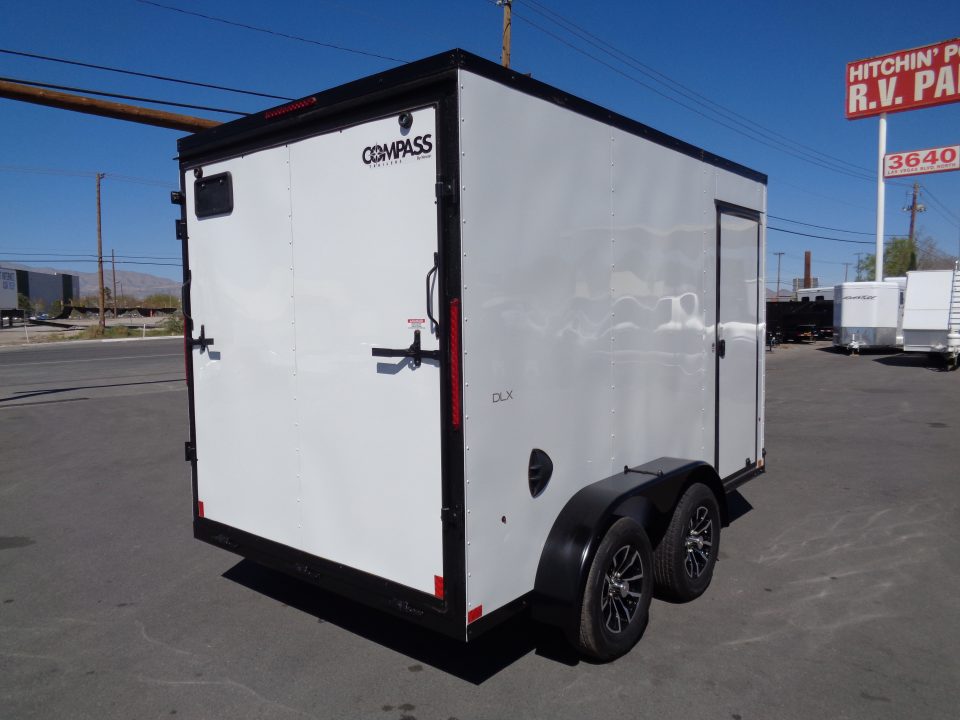 New 2026 Compass * KC-DX8412-070 * 7x12 7k Tandem Axle Cargo / Enclosed Trailer