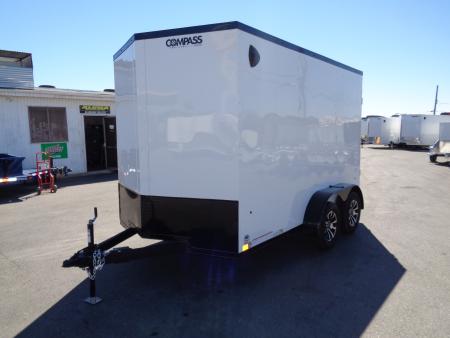 New 2026 Compass * KC-DX8412-070 * 7x12 7k Tandem Axle Cargo / Enclosed Trailer