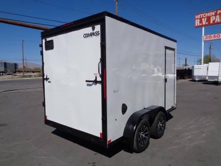 New 2026 Compass * KC-DX8412-070 * 7x12 7k Tandem Axle Cargo / Enclosed Trailer