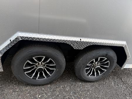 New 2026 BELMONT 8.5 X 16 CARGO TRAILER - CONSTRACTOR BUILD - RAMP DOOR - SILVER Cargo / Enclosed Trailer