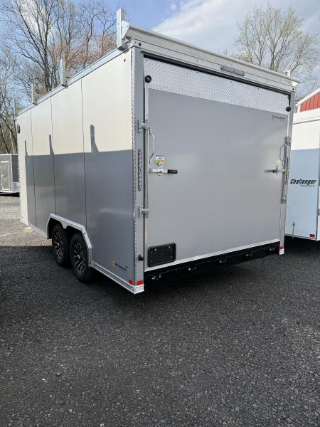 New 2026 BELMONT 8.5 X 16 CARGO TRAILER - CONSTRACTOR BUILD - RAMP DOOR - SILVER Cargo / Enclosed Trailer