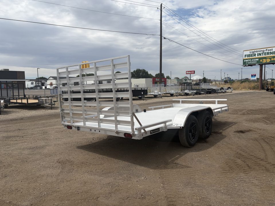 New 2026 Silverwing 7x16 5k Tandem Axle Aluminum Utility Trailer