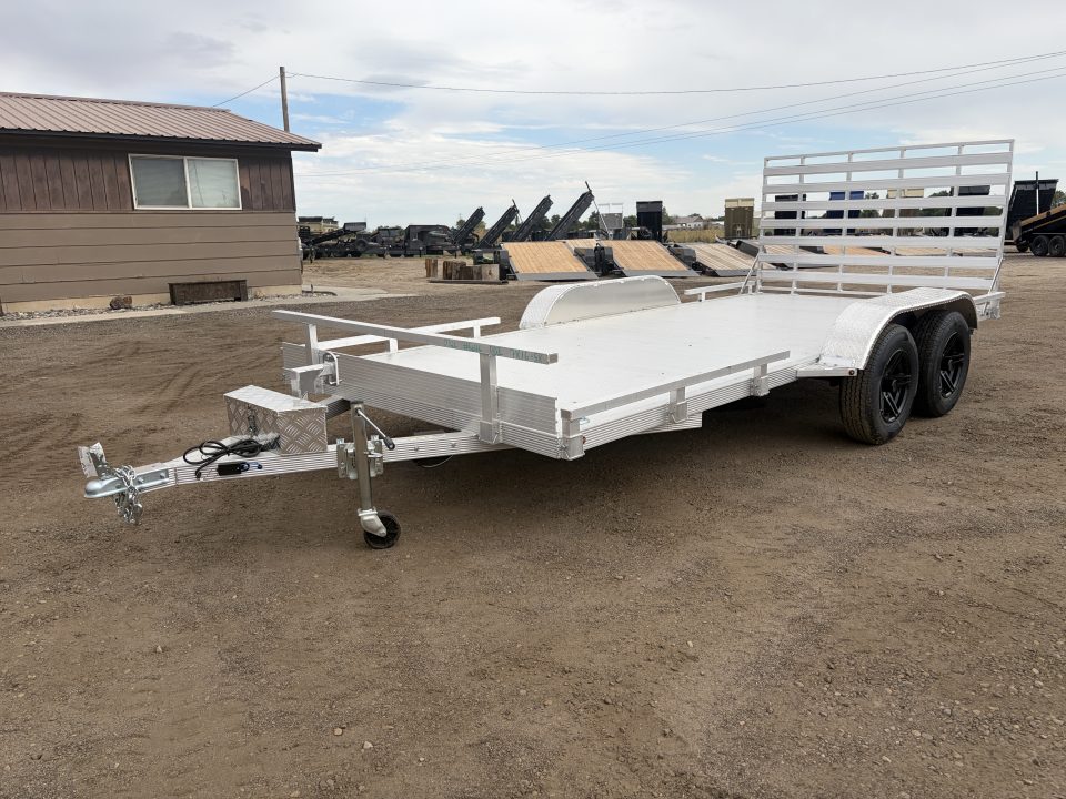 New 2026 Silverwing 7x16 5k Tandem Axle Aluminum Utility Trailer