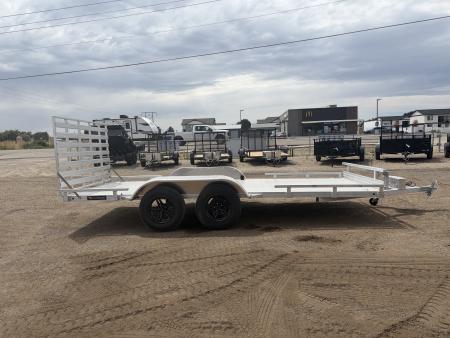 New 2026 Silverwing 7x16 5k Tandem Axle Aluminum Utility Trailer