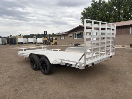 New 2026 Silverwing 7x16 5k Tandem Axle Aluminum Utility Trailer