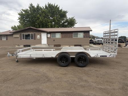 New 2026 Silverwing 7x16 5k Tandem Axle Aluminum Utility Trailer