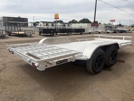 New 2026 Silverwing 7x16 5k Tandem Axle Aluminum Utility Trailer