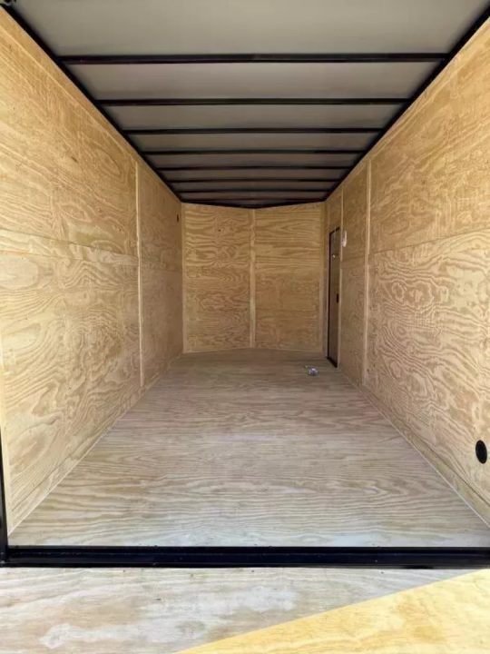 New 2026 Golden Cargo 7x16 TA (7.3 HT) PINK BLACKOUT .80 Polycore Cargo / Enclosed Trailer