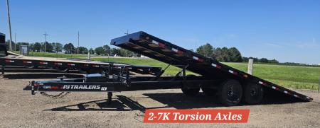 New 2027 PJ Trailers 102" x 22' Deckover Tilt (T8) Deckover Trailer