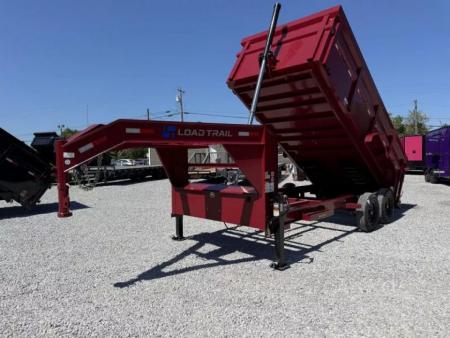 New 2026 LOAD TRAIL 7X16 GOOSENECK (4FT WALL) DUMP TRAILER (14K GVWR)