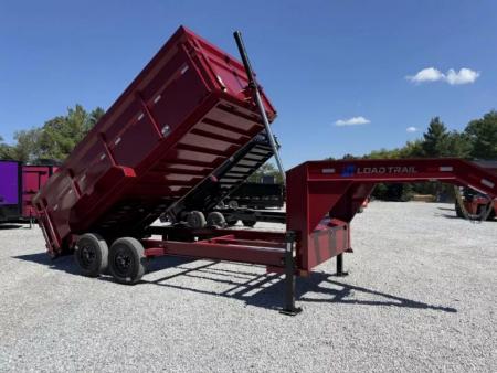 New 2026 LOAD TRAIL 7X16 GOOSENECK (4FT WALL) DUMP TRAILER (14K GVWR)