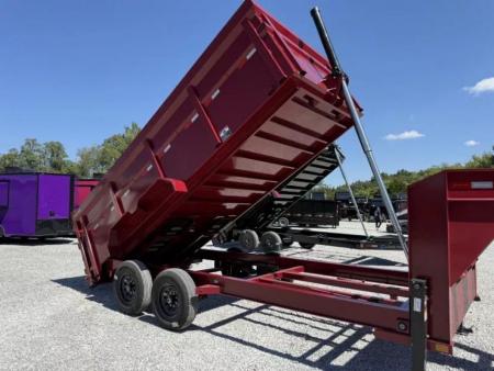 New 2026 LOAD TRAIL 7X16 GOOSENECK (4FT WALL) DUMP TRAILER (14K GVWR)