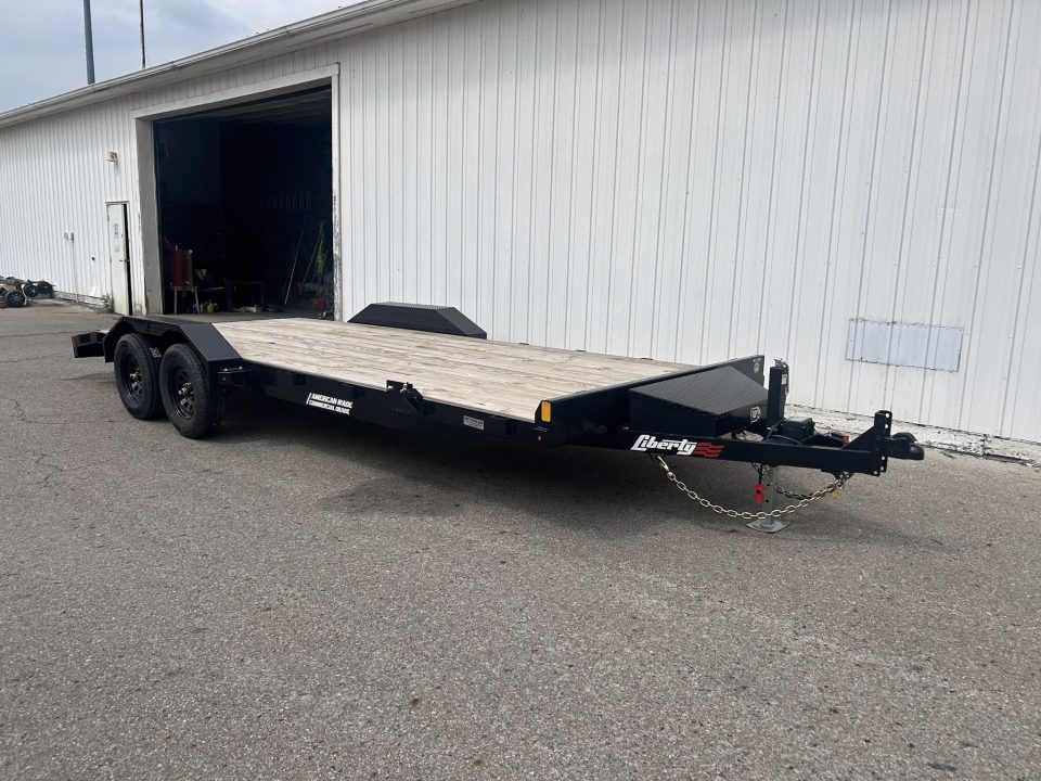 New 2026 Liberty 83 IN X 20 FT STEEL FRAME CAR HAULER 7K GVWR WOOD DECK