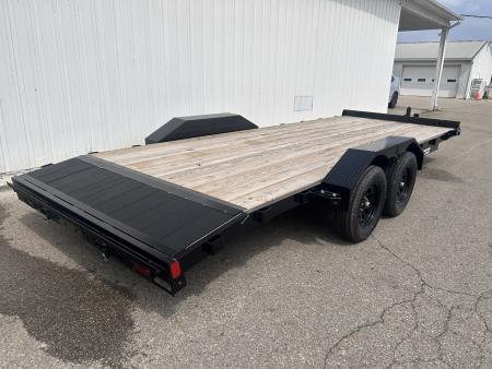 New 2026 Liberty 83 IN X 20 FT STEEL FRAME CAR HAULER 7K GVWR WOOD DECK