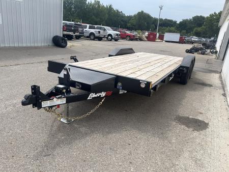 New 2026 Liberty 83 IN X 20 FT STEEL FRAME CAR HAULER 7K GVWR WOOD DECK