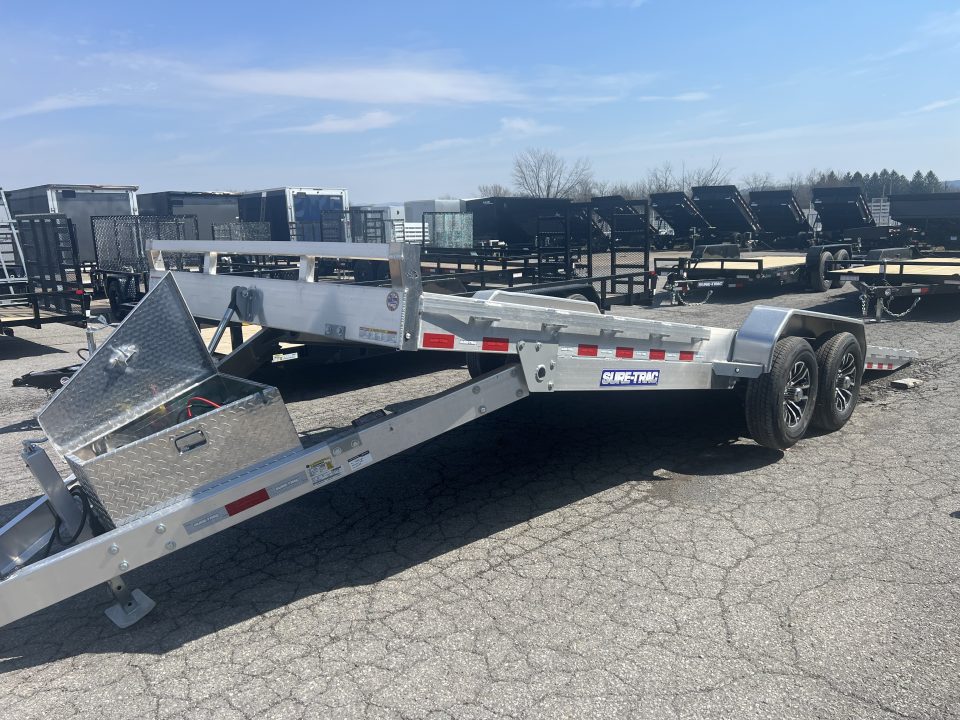 New 2026 Sure-Trac 22' 10K All-Aluminum Power Tilt Car Hauler