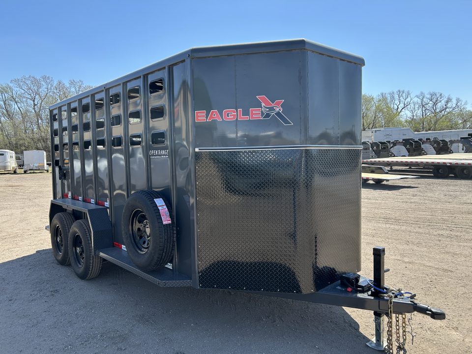 New 2026 Eagle X 6'8"x16' Livestock Trailer