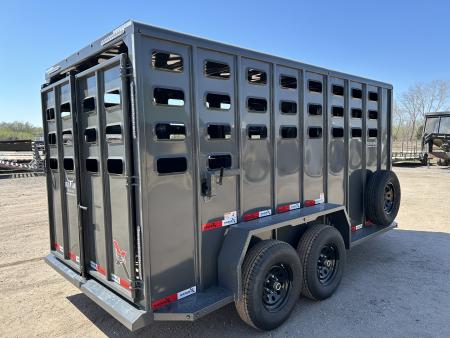 New 2026 Eagle X 6'8"x16' Livestock Trailer