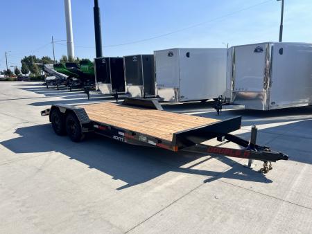 New NEW 2026 Double A 18’x83” flatbed Trailer 2-5200 lb axles=10K, dovetail, Slide In Ramps
