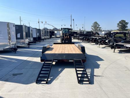 New NEW 2026 Double A 18’x83” flatbed Trailer 2-5200 lb axles=10K, dovetail, Slide In Ramps