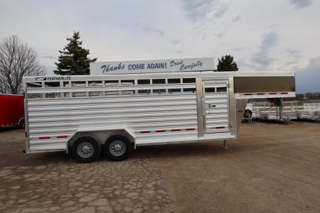 New 2026 Featherlite Trailers 20' Stock / Stock Combo GN Trailer