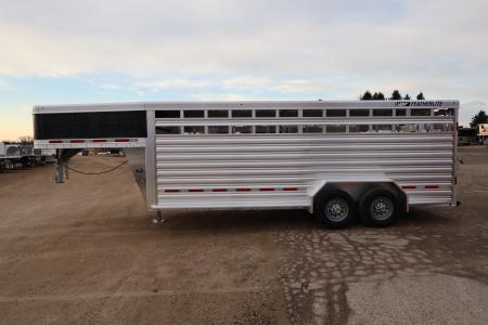 New 2026 Featherlite Trailers 20' Stock / Stock Combo GN Trailer