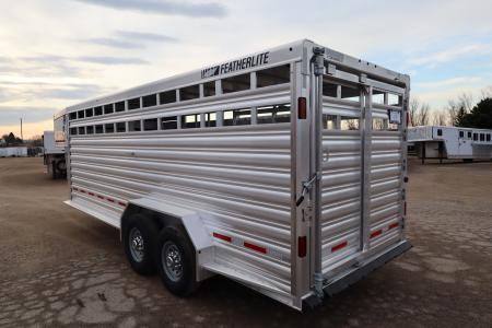 New 2026 Featherlite Trailers 20' Stock / Stock Combo GN Trailer