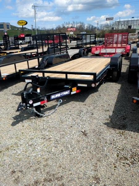 New 2026 Sure-Trac 7 x 18 Tilt Bed Equipment Trailer