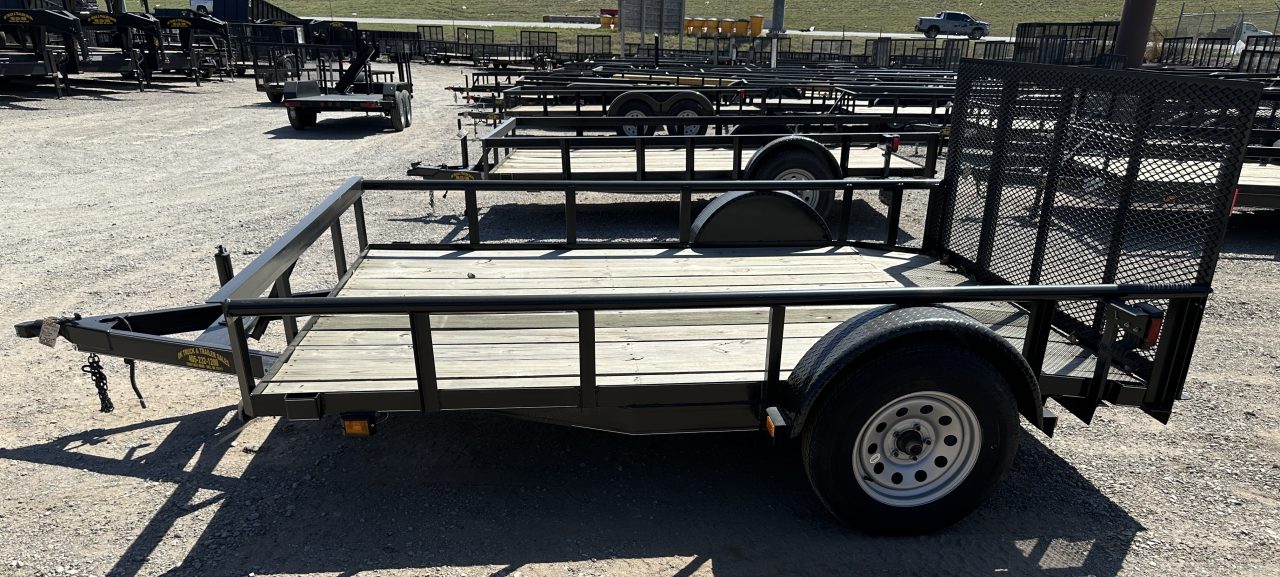 New 2025 Road Boss 83"x10' Single Axle Utility Trailer with pipe top, dove & 3' Gate Utility Trailer