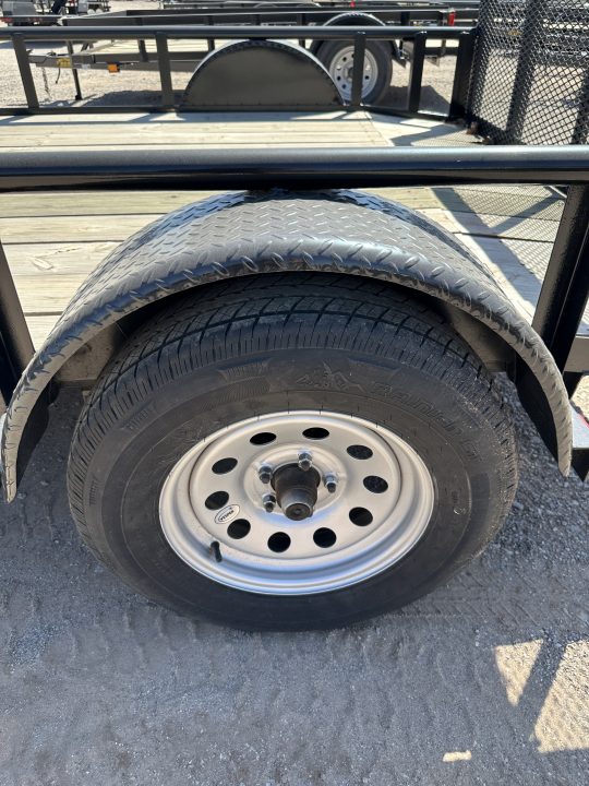 New 2025 Road Boss 83"x10' Single Axle Utility Trailer with pipe top, dove & 3' Gate Utility Trailer