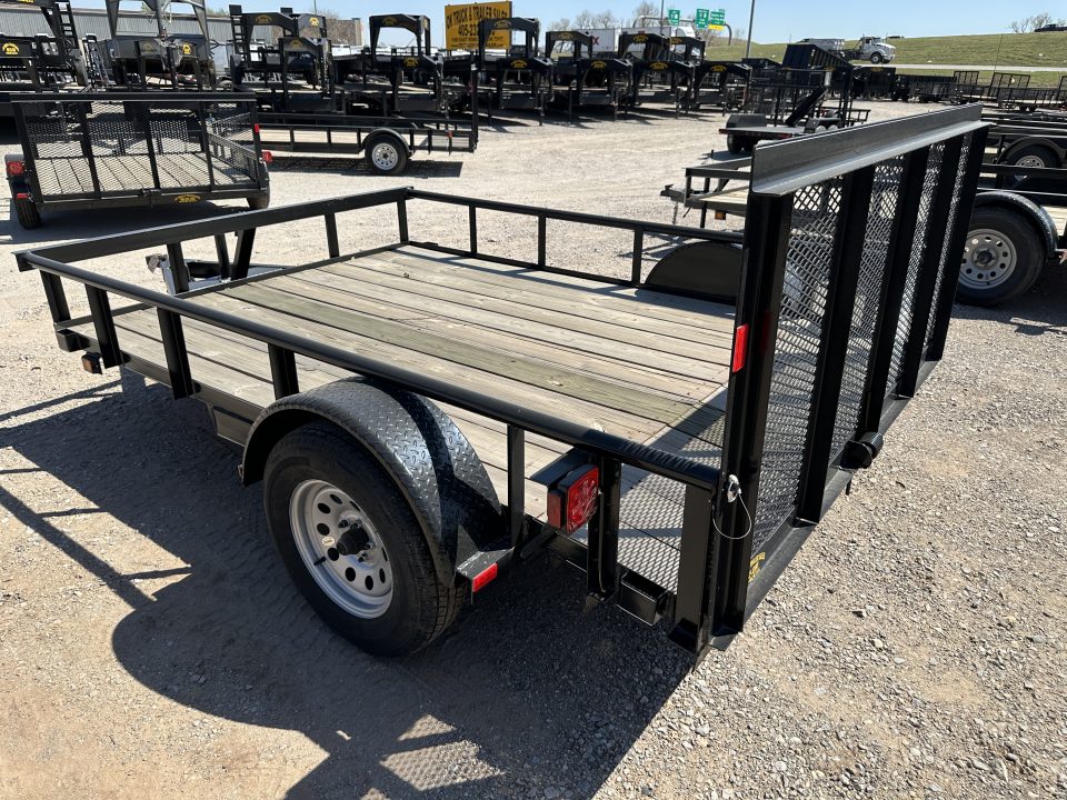 New 2025 Road Boss 83"x10' Single Axle Utility Trailer with pipe top, dove & 3' Gate Utility Trailer