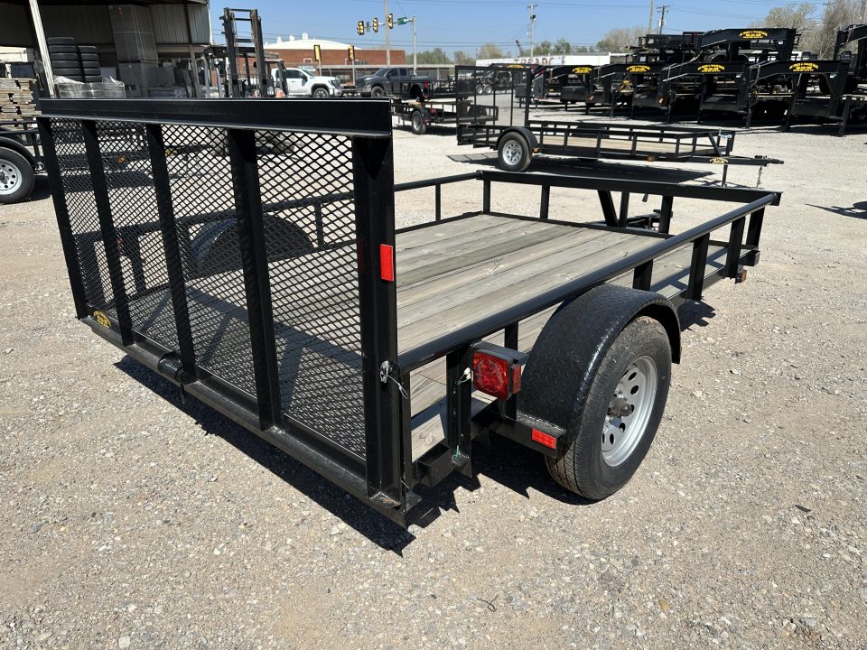 New 2025 Road Boss 83"x10' Single Axle Utility Trailer with pipe top, dove & 3' Gate Utility Trailer