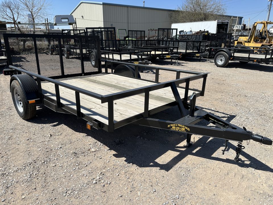 New 2025 Road Boss 83"x10' Single Axle Utility Trailer with pipe top, dove & 3' Gate Utility Trailer