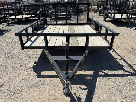 New 2025 Road Boss 83"x10' Single Axle Utility Trailer with pipe top, dove & 3' Gate Utility Trailer