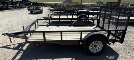 New 2025 Road Boss 83"x10' Single Axle Utility Trailer with pipe top, dove & 3' Gate Utility Trailer