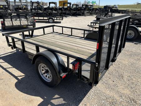 New 2025 Road Boss 83"x10' Single Axle Utility Trailer with pipe top, dove & 3' Gate Utility Trailer