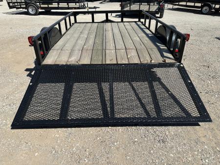 New 2025 Road Boss 83"x10' Single Axle Utility Trailer with pipe top, dove & 3' Gate Utility Trailer