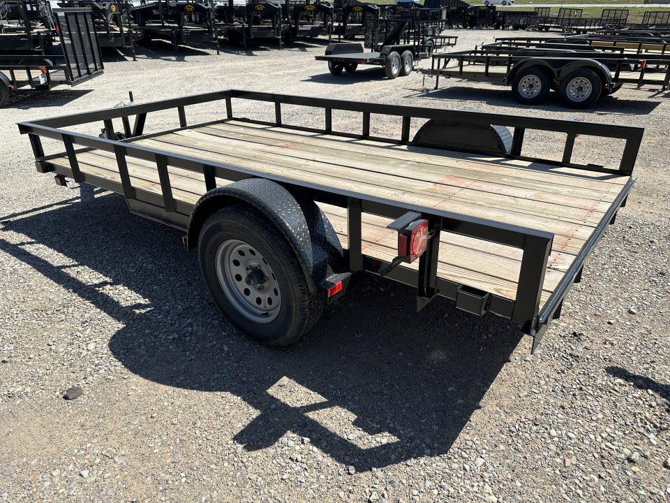 New 2025 Road Boss 77" wide x 12' long Single Axle Utility Trailer