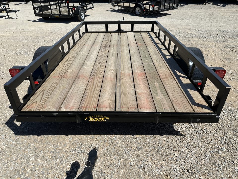 New 2025 Road Boss 77" wide x 12' long Single Axle Utility Trailer
