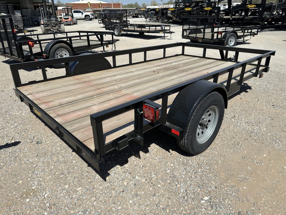 New 2025 Road Boss 77" wide x 12' long Single Axle Utility Trailer
