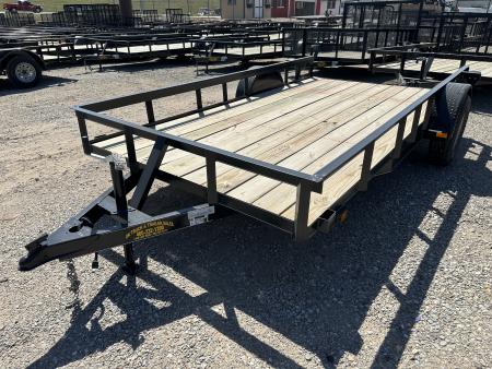 New 2025 Road Boss 77" wide x 12' long Single Axle Utility Trailer