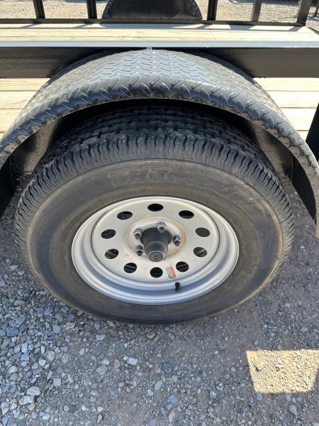 New 2025 Road Boss 77" wide x 12' long Single Axle Utility Trailer