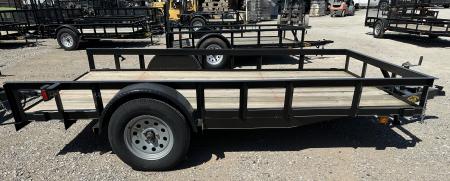 New 2025 Road Boss 77" wide x 12' long Single Axle Utility Trailer