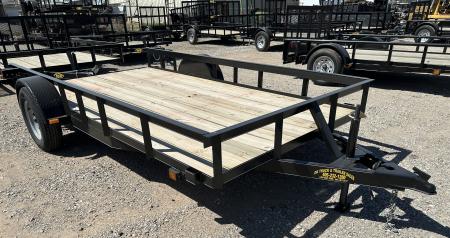 New 2025 Road Boss 77  wide x 12' long Single Axle Utility Trailer