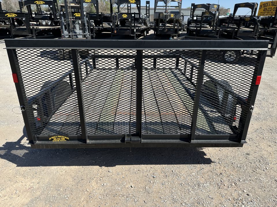 New 2026 Road Boss 83" wide x 10' Long Single Axle with pipe top rail, 3' gate & dove tail Utility Trailer