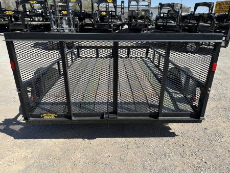 New 2026 Road Boss 83" wide x 10' Long Single Axle with pipe top rail, 3' gate & dove tail Utility Trailer