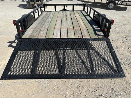 New 2026 Road Boss 83" wide x 10' Long Single Axle with pipe top rail, 3' gate & dove tail Utility Trailer
