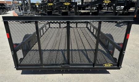 New 2025 Road Boss 83" wide x 12' long Single Axle 3' Gate with dove tail Utility Trailer
