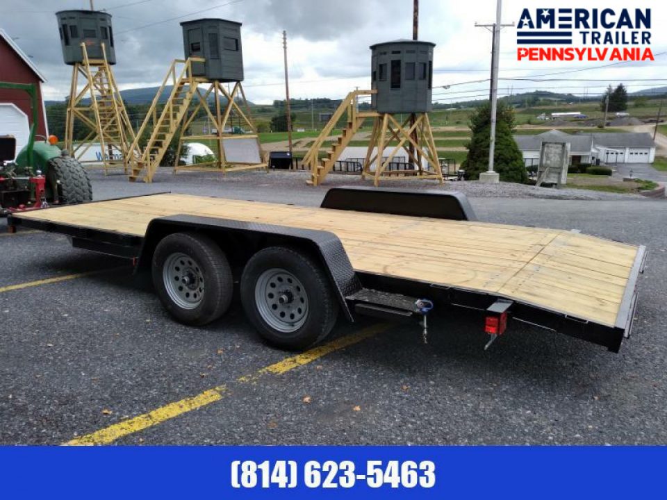 New Quality Trailers / Economy Wood Deck Car Hauler / 16' / 7K GVWR